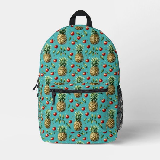 Ananas Cherry Bliss Bedruckter Rucksack (Vorderseite)