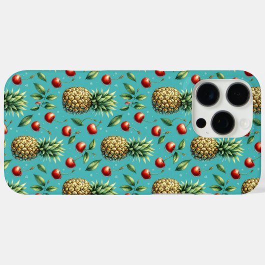 Ananas Cherry Bliss Case-Mate iPhone Hülle (Rückseite (Horizontal))