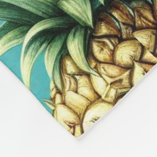 Ananas Cherry Bliss Fleecedecke (Ecke)