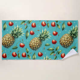 Ananas Cherry Bliss Strandtuch