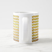 Ananas Chevron Muster Jumbo-Tasse (Rückseite)