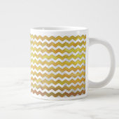 Ananas Chevron Muster Jumbo-Tasse (Rechts)