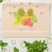 Ananas Chic Beige Geschirrtuch (Gefaltet)