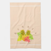 Ananas Chic Beige Geschirrtuch (Vertikal)