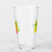 Ananas Chic Blue Glas (Rechts)