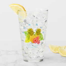 Ananas Chic Blue Glas