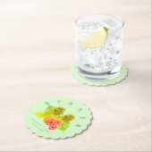 Ananas Chic Green Round Untersetzer (Vor Ort)