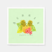 Ananas Chic Green Serviette (Vorderseite)