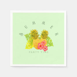 Ananas Chic Green Serviette