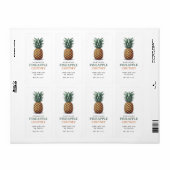 Ananas-Chutney-Etikett (Vorne)