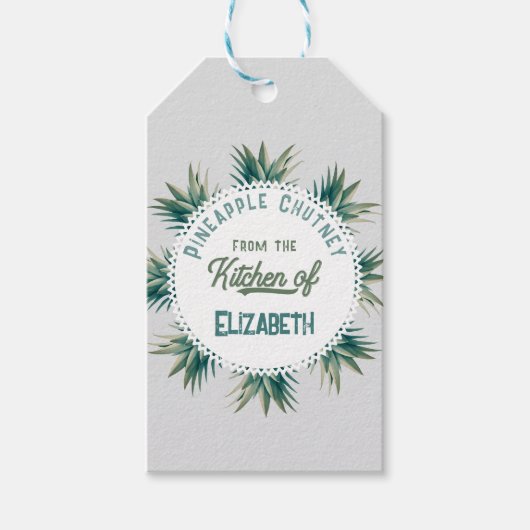 Ananas Chutney Geschenkanhänger (Vorderseite)