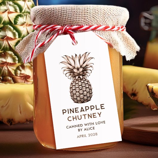 Ananas-Chutney-Hüttenkonserve Geschenkanhänger