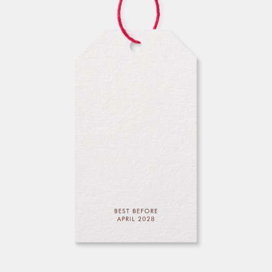 Ananas-Chutney-Hüttenkonserve Geschenkanhänger (Rückseite)