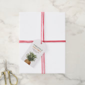 Ananas-Chutney-Hüttenkonserve Geschenkanhänger (Mit Garn)