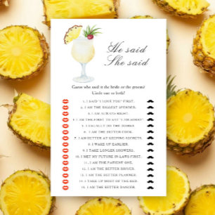 Ananas-Cocktail Er sagte, sie sagte Brautparty