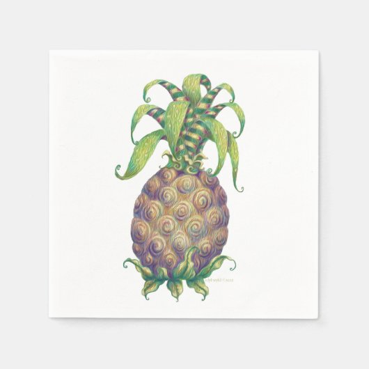 Ananas Cocktail Napkins Serviette (Vorderseite)