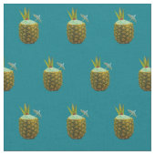 Ananas-Cocktail Stoff (Nahaufnahme)