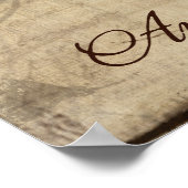 Ananas Comosus - Naturgeschichte Poster (Ecke)