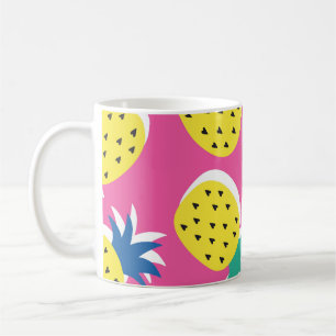 Ananas Crazy Colors: Childish Pop-Art. Kaffeetasse