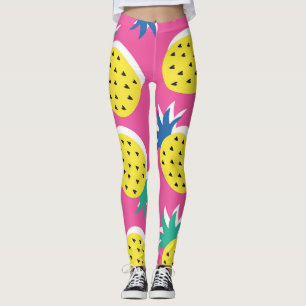 Ananas Crazy Colors: Childish Pop-Art. Leggings