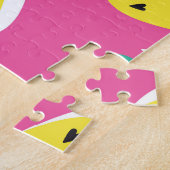 Ananas Crazy Colors: Childish Pop-Art. Puzzle (Seite)
