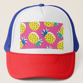 Ananas Crazy Colors: Childish Pop-Art. Truckerkappe