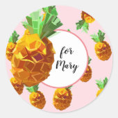 Ananas Custom Sticker (Vorderseite)