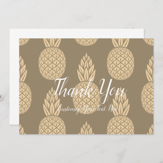 Ananas Danke Gold (Vorne/Hinten)