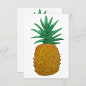 Ananas Dankeskarte (Vorne/Hinten)