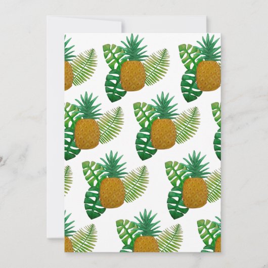 Ananas Dankeskarte (Vorderseite)