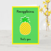 Ananas, dein Name, das sind Sie, Ananas Karte (Gelbe Blume)