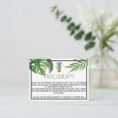 Ananas Delight Tropical Foliage Delay The Date Begleitkarte (Stehend Vorderseite)
