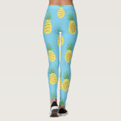 Ananas Delight: Tropische Fruchtwerbung Leggings (Rückseite)