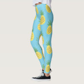 Ananas Delight: Tropische Fruchtwerbung Leggings (Links)