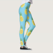 Ananas Delight: Tropische Fruchtwerbung Leggings (Rechts)