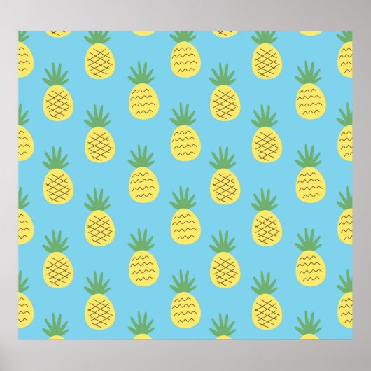 Ananas Delight: Tropische Fruchtwerbung Poster (Vorne)