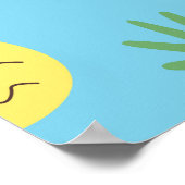 Ananas Delight: Tropische Fruchtwerbung Poster (Ecke)