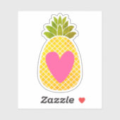 Ananas der Liebe Aufkleber (Blatt)