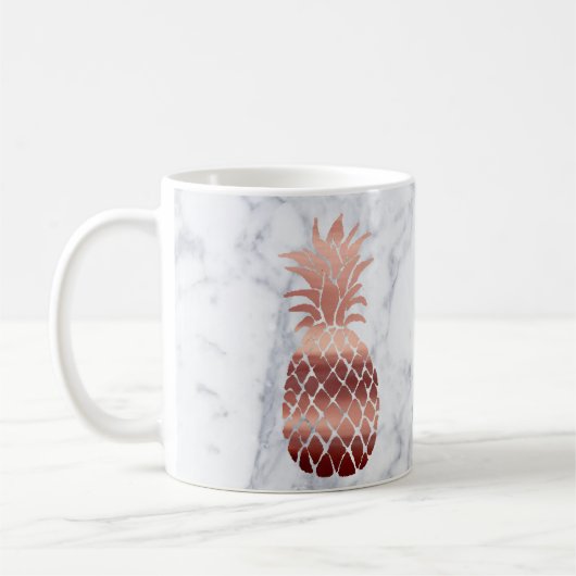 Ananas der Rose Kaffeetasse (Links)
