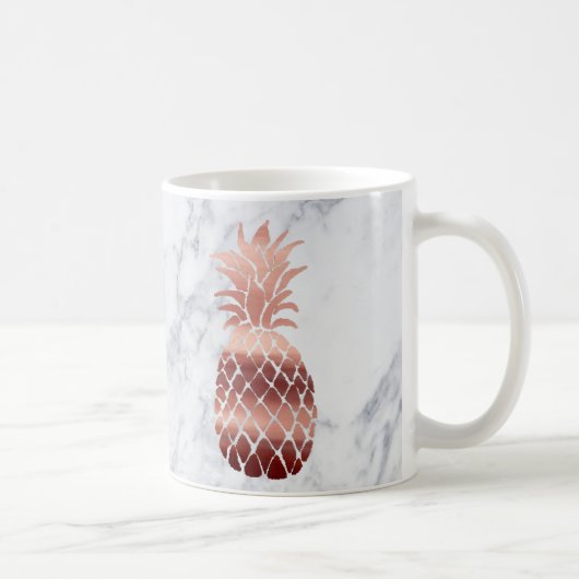 Ananas der Rose Kaffeetasse (Rechts)