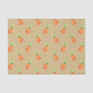 Ananas (Design 11 Gelb/Orange Serie) Seidenpapier