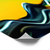 Ananas, die Sie anlächeln | AI Art Poster (Ecke)