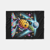 Ananas Disco Dancer Spooky Dance Kinder Fleecedecke (Vorderseite (Horizontal))