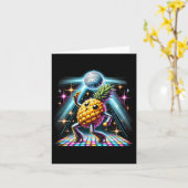 Ananas Disco Dancer Spooky Dance Kinder Karte (Gelbe Blume)