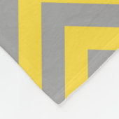 Ananas Dk Gray LG Zickzack Dk Grau Name Monogramm Fleecedecke (Ecke)