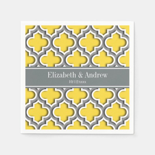 Ananas Dk Gray Marokkanisch #5DS Char Name Monogra Serviette (Vorderseite)