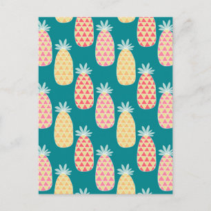 Ananas Doodle Muster 2 Postkarte