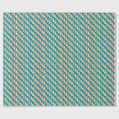 Ananas Doodle Muster Geschenkpapier (Flach)