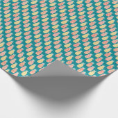 Ananas Doodle Muster Geschenkpapier (Ecke)