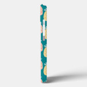 Ananas Doodle Muster | Monogramm Case-Mate iPhone Hülle (Rückseite / Links)
